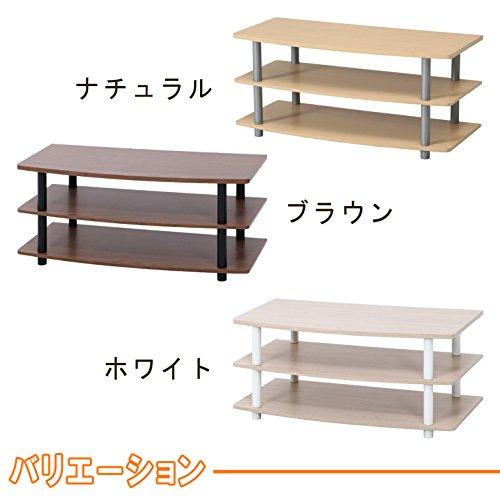 不二貿易 テレビ台 ローボード 32型 幅90×奥行40×高さ40.5cm ブラウン TVラック 工具不要 組立商品 97529 |  | 05