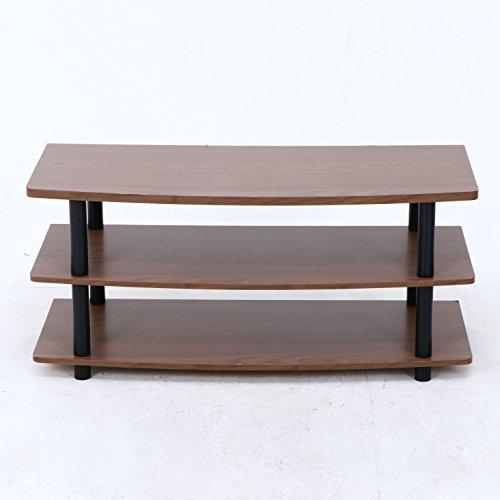 不二貿易 テレビ台 ローボード 32型 幅90×奥行40×高さ40.5cm ブラウン TVラック 工具不要 組立商品 97529 |  | 06