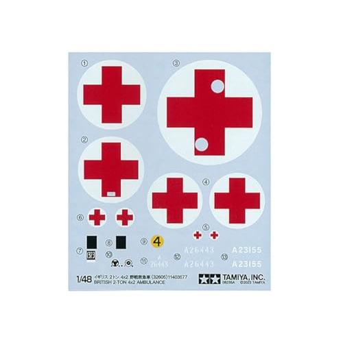 タミヤ 1/48 ミリタリーミニチュアシリーズ No.105 イギリス 2トン 4×2 野戦救急車 プラモデル 32605 |  | 06