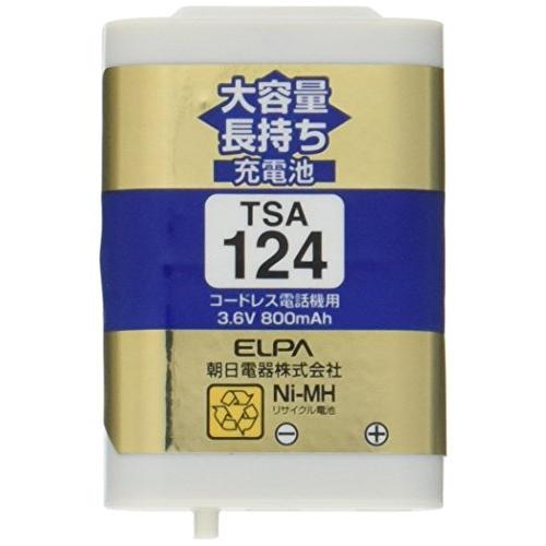 エルパ ELPA 大容量長持ち充電池 パナソニック他同等品 3.6V 800mAh ニッケル水素充電池 TSA-124 | 