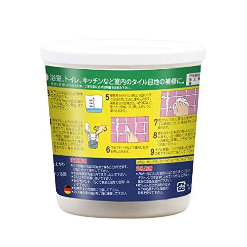 LOCTITEロックタイト タイル目地材 白色 500g - タイル・レンガ・石などを用いた壁・床などのモザイク目地入れ、ヒビ割れた目地補修 |  | 01