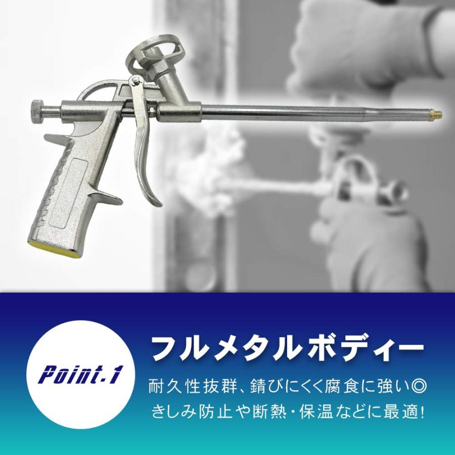 新品&便利♪汎用 長持ち 発泡ウレタン フォームガン断熱材 建築 工具補修に M&R 発泡ウレタンガン フォームガン スプレー式 ウレタンフォーム