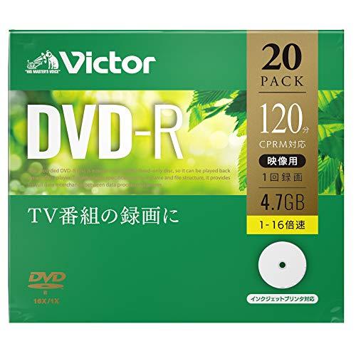 ビクターVictor 1回録画用 DVD-R VHR12JP20J1 片面1層/1-16倍速/20枚 |  | 01