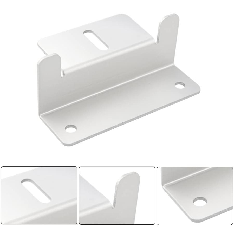 WMYCONGCONG 16個セットソーラーパネル 取り付け金具 ソーラーパネル固定用マウント Z ブラケット アルミニウム合金 端部固定金具 |  | 05