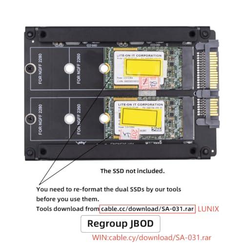 chenyang M.2 NGFF SATA SSD 2イン1 JBOD Bridge 2.5インチ HDD ディスクドライブエンクロージャアダ |  | 01