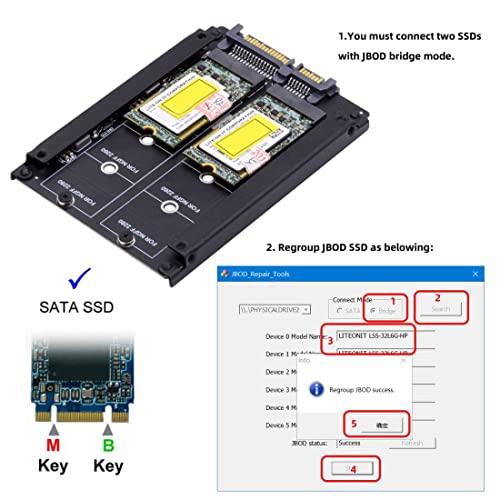 chenyang M.2 NGFF SATA SSD 2イン1 JBOD Bridge 2.5インチ HDD ディスクドライブエンクロージャアダ |  | 03