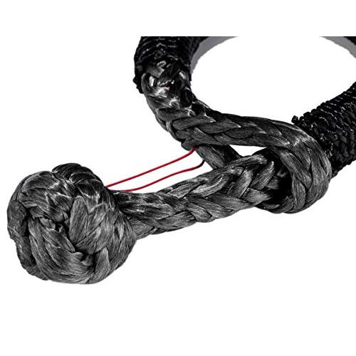 Ymiss ダイニーマ素材でグレー色のソフトシャックル、黒色カバー付き、オフロード車・ATV・UTV・ジープ車のキャプスタンに対応可能11mmx |  | 03