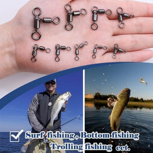 9KM DWLIFE 3ウェイ・スイベル釣具 - 25個ブラック T型 3ウェイスイベル ヘビーデューティー ナマズ用海水釣り 親子サルカン 1 |  | 05