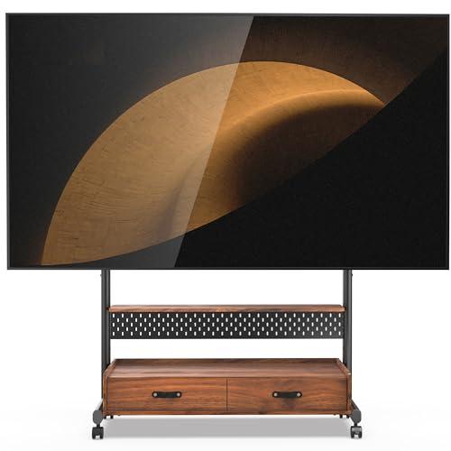 FITUEYES テレビスタンド Kシリーズ テレビ台 マウント付き 移動式 60〜100インチ 大型テレビに対応 耐荷重80kg 有孔ボード付 | 