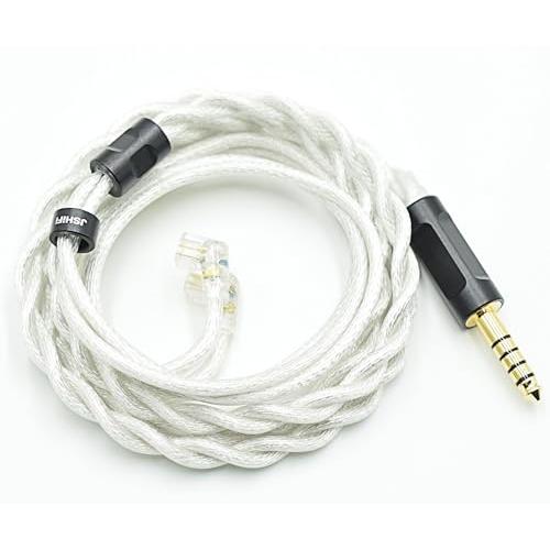 JSHiFi-MemoryQDC4.4mmリケーブル 2芯バランス同軸ケーブル銀メッキ・単結晶銅混合線材 4.4mmイヤホンアップグレードケーブ | 