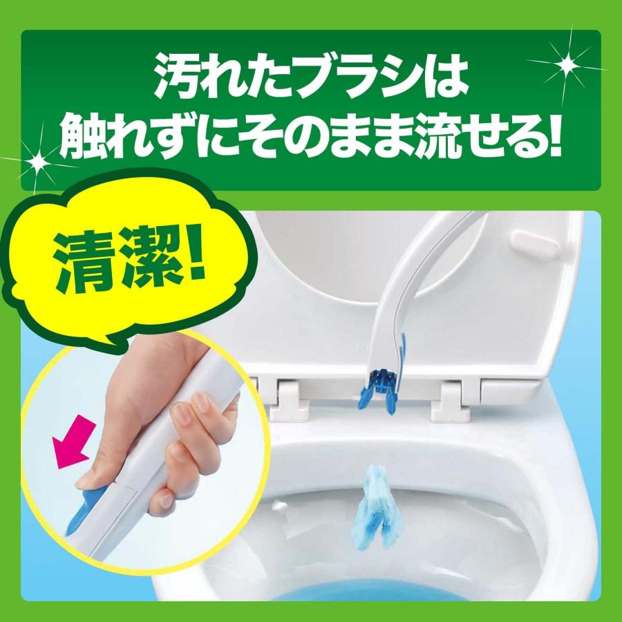 限定 スクラビングバブル 流せるトイレブラシ シトラスの香り 本体+付け替え用 16個 トイレ洗剤 黒ズミ トイレ掃除 ブラシ 使い捨て 洗剤 |  | 04