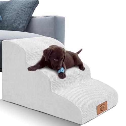 Masthome 犬 階段 犬スロープ階段 ドッグステップ 犬用ステップ 3段 8色 高さ40cm ペット用 ステップ 階段 滑り止め 怪我防止 | 