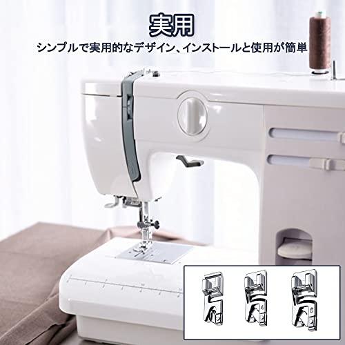 DFsucces ミシン 押え足 三巻押さえ 交換用ミシン押さえ アタッチメント 多機能 家庭用ミシン専用 13mm 19mm 25mm 3mm |  | 02