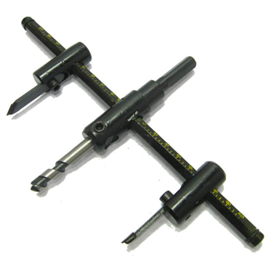 LOOKGOU 木工用 円切り サークル カッター 直径30~300mm 大 黒 DIY工具 | 