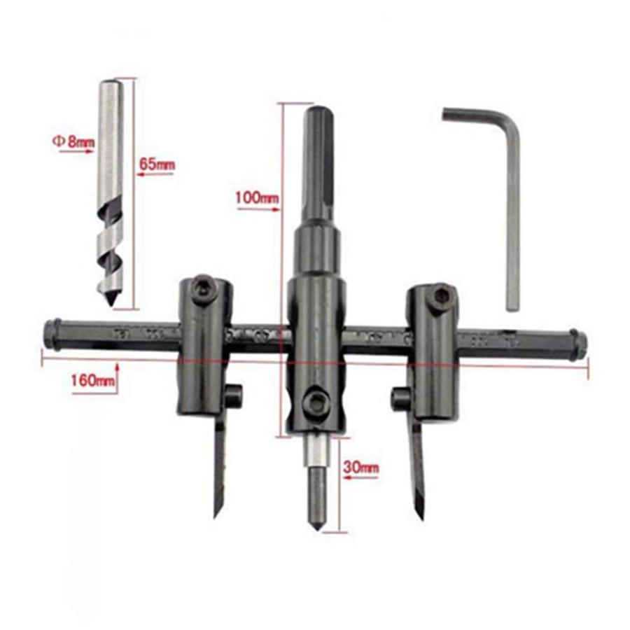 LOOKGOU 木工用 円切り サークル カッター 直径30~300mm 大 黒 DIY工具 |  | 03