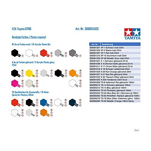 タミヤ 1/24 スポーツカーシリーズ No.323 トヨタ 86 プラモデル 24323 |  | 05
