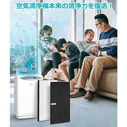 【互換品】 ダイキン 用 KAFP078A4 集塵フィルター HEPAフィルター 2074191 / 2335865 脱臭フィルター 空気清浄機用交換 |  | 05