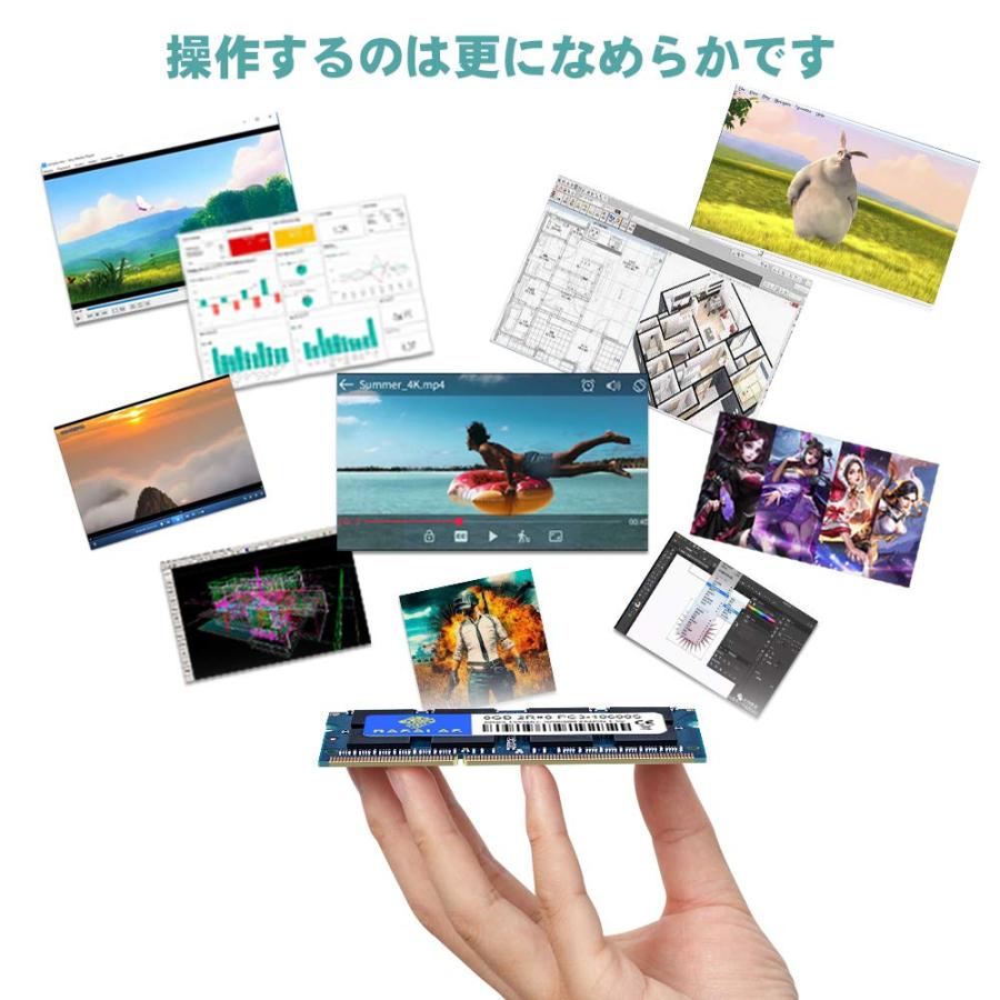 PC3-10600 DDR3-1333MHz 8GB×2枚 ノートPC用メモリ 16GB DDR3 10600S CL9 204Pin SO-D |  | 04