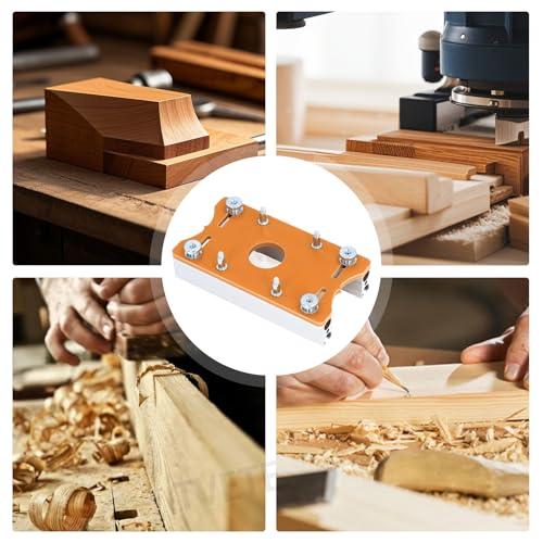 ウッドトリマールーターベース 木材トリマーツールスロットブラケット ルーターテーブルインサートプレート 目に見えないファスナー スロッティング |  | 04