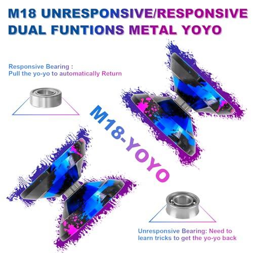 Watieoboo Yoyo 専門 メタルヨーヨー プロ、子供初心者向け反応型