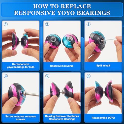 Watieoboo Yoyo 専門 メタルヨーヨー プロ、子供初心者向け反応型