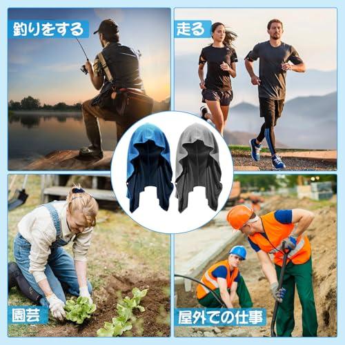 Liroyal 冷感タオル 冷却タオル 2枚セット 冷感バンダナ クールタオル 快適な涼しさ 速乾タオル 軽量 吸汗 冷感持続 UVカット 熱中 |  | 03