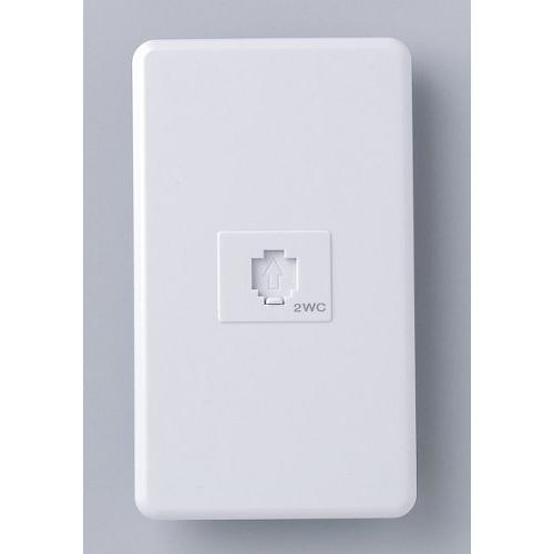 エルパ ELPA モジュラー埋込プレート 埋め込みコンセント 6極2芯用 コンデンサー付 TEA-045 |  | 01