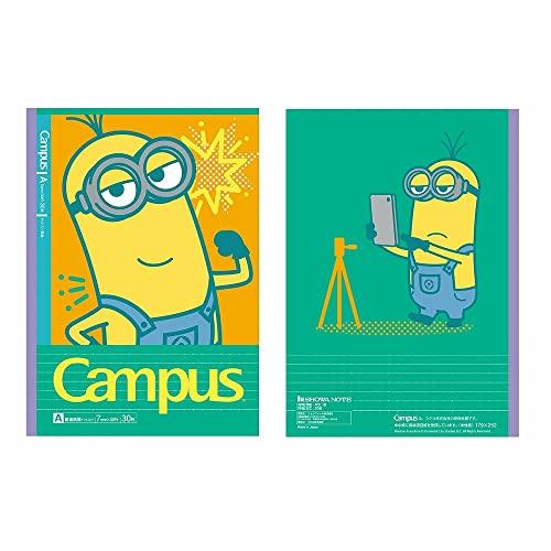 ショウワノート ミニオンズ キャンパスノート ドット入り罫線 A罫 5冊パック 414520001 |  | 03