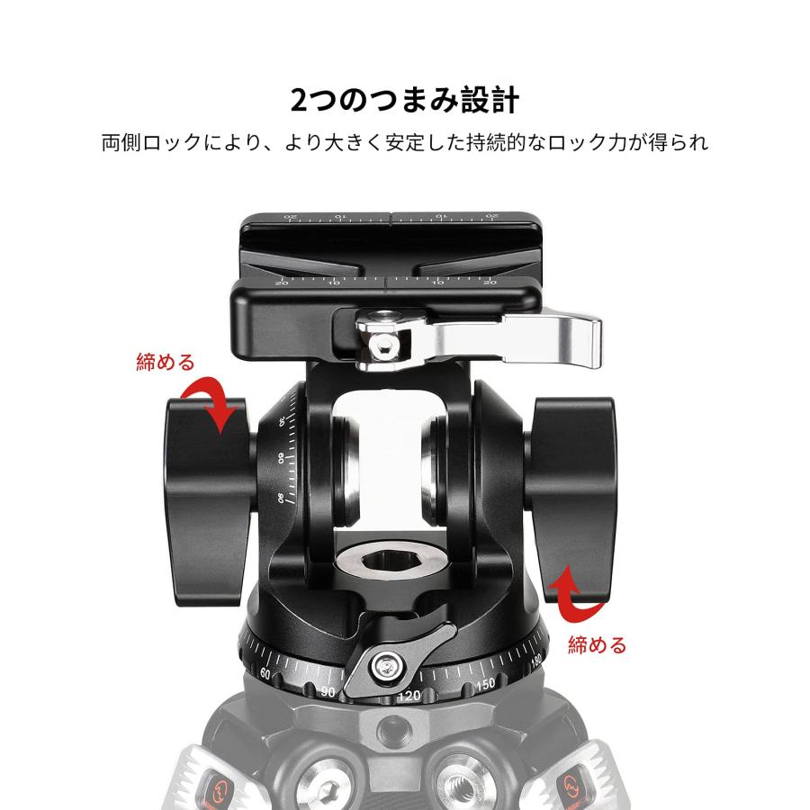 SWFOTO DT-03 2WAY雲台 一脚 2ウェイ雲台 アルカスイスプレート