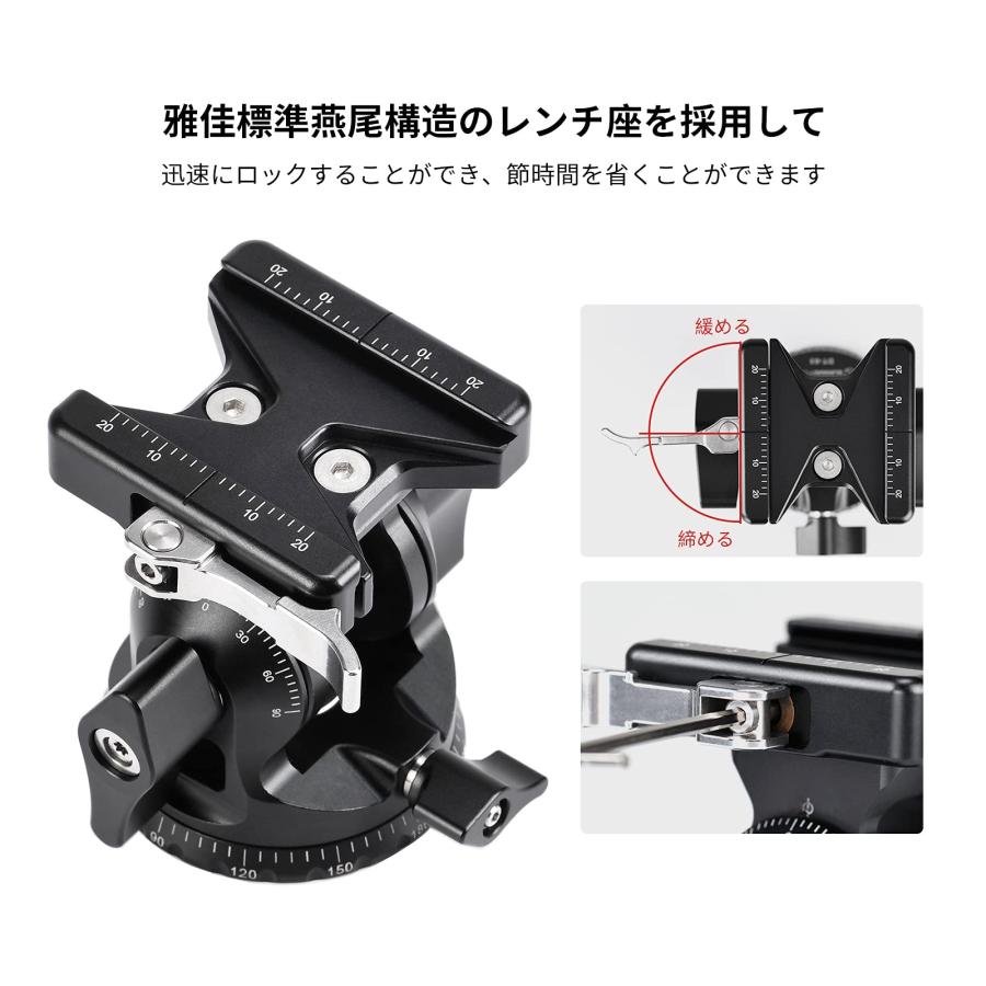 SWFOTO DT-03 2WAY雲台 一脚 2ウェイ雲台 アルカスイスプレート