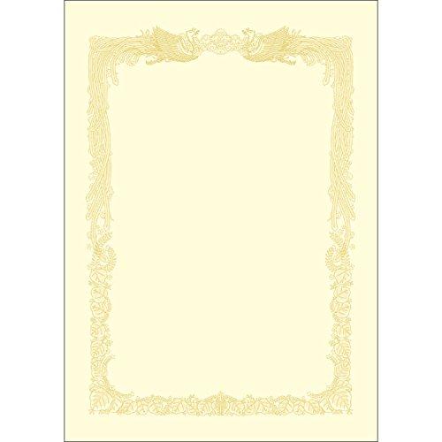 ササガワSasagawa 賞状用紙 タカ印 OA対応 横書き用 クリーム A3 10枚 10-1088 | 