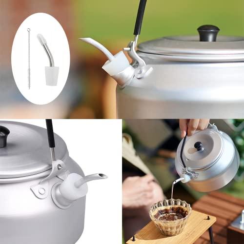 LIKENNY ケトル用 注ぎ口 延長注ぎ口 アウトドアケトル スキッター ポット 器具 キャンプ ケトル 洗浄ブラシ付き ノズル コーヒー 部 |  | 06