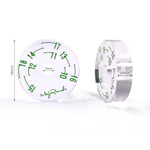 レコードアダプター 7インチ EP用 レコードプレーヤー アクセサリ 45回転 アダプター ビッグホールレコード用 透明アクリル素材 距離校正 |  | 06