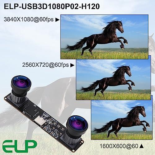 ELP 60fps 3Dステレオ同期USBカメラモジュール4MP 85度 Amazon.co.jp: ELP 60fps 3Dステレオ同期USBカメラモジュール4MP