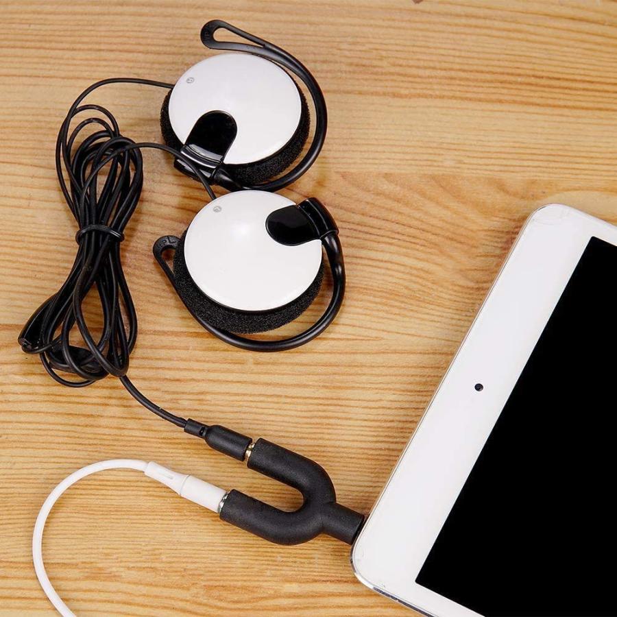 オーディオ分配アダプタ ステレオ BEADY ミニプラグジャック 変換アダプタ 3.5mmステレオミニメス+マイク入力メス-3.5mm 4極オス |  | 03