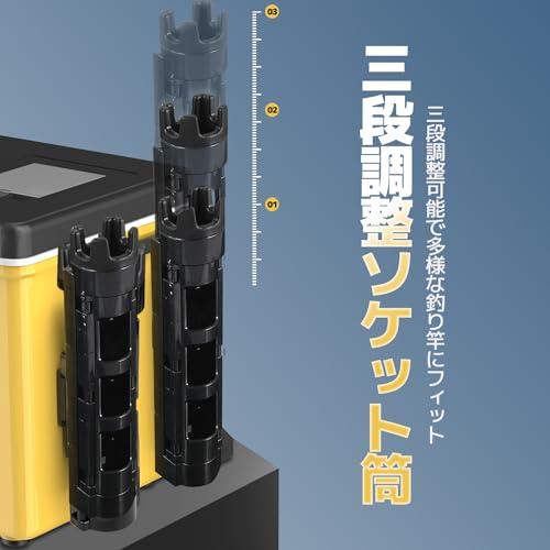 【互換品】 Pacify ロッド ホルダー スタンド 2個セット 釣り ロットホルダー タックルボックス互換 竿立て 収納 道具 クーラーボックス 竿 |  | 02