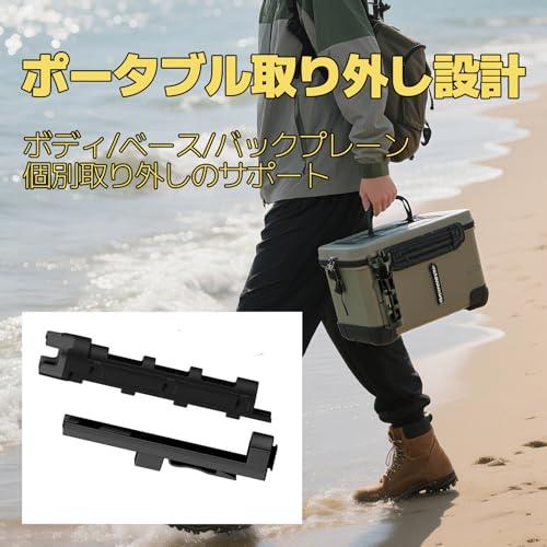 【互換品】 Pacify ロッド ホルダー スタンド 2個セット 釣り ロットホルダー タックルボックス互換 竿立て 収納 道具 クーラーボックス 竿 |  | 05