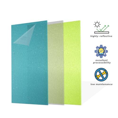 TOEPODOスティックキャンディーアクリルシートセット半透明フラッシュカラーアクリルシート1/8厚アクリル有機ガラスシートDIYホーム装飾フェ |  | 01