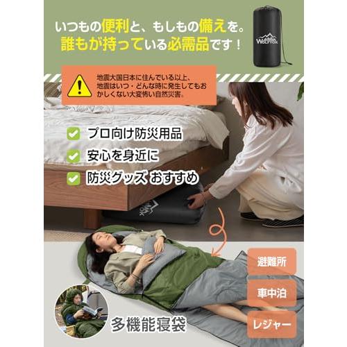 寝袋 冬用 手足伸ばし可能・230T防水4in1多機能 1.4Kg 1.8Kg 2.2Kg 1.1Kg シュラフ冬用 寝袋 オールシーズン コン |  | 04