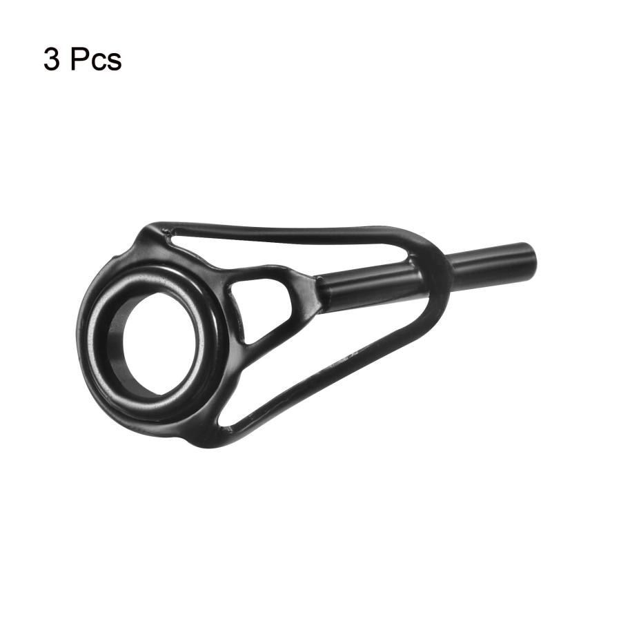 PATIKIL 1.8mm チューブ径 釣竿の穂先 釣りロッドチップ ロッドティップリング 釣り道具修理キット 3個入り ステンレス鋼 ブラック |  | 02