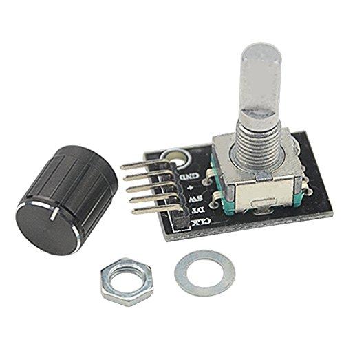 WMYCONGCONG 8個セット KY-040 360度 回転式のロータリー エンコーダーモジュール ノブキャップ付き Arduino用 |  | 04