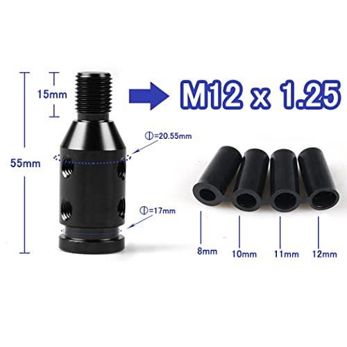 シフトノブ カーシフトノブアダプター ネジ無しシフター用ユニバーサルカーシフトノブアダプター12x1.25ブラック |  | 01