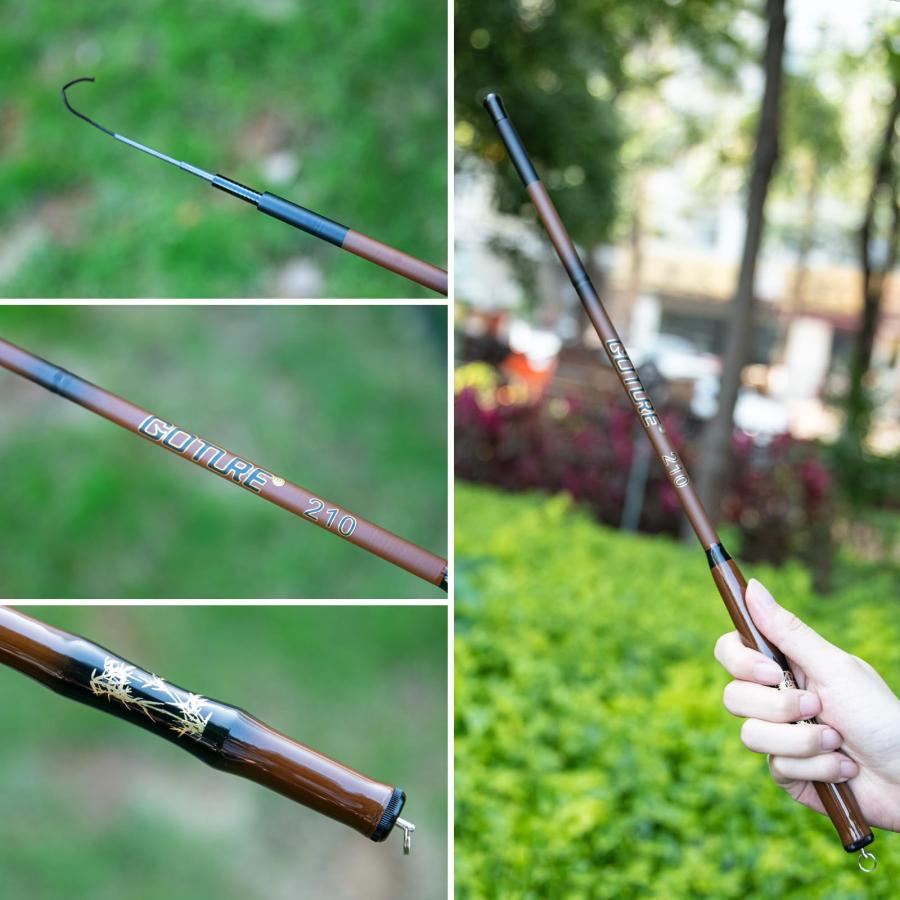 Goture 渓流竿 コンパクト 延べ竿 2.1m カーボン ロッド 釣り竿 超軽量 携帯便利 淡水釣り 河川 堤防 湖畔 渓流 |  | 06