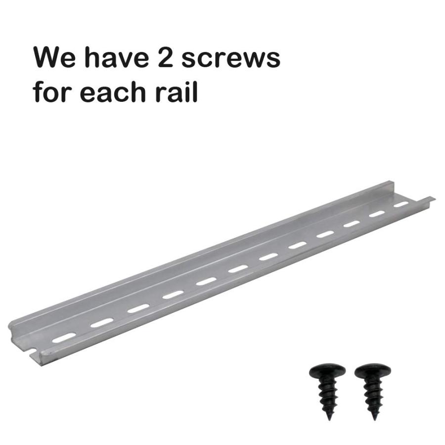 mxuteuk 2個DINレール溝付きアルミニウムRoHS 250mm長35 mm幅7.5 mm高、MXU-DIN-250 |  | 02