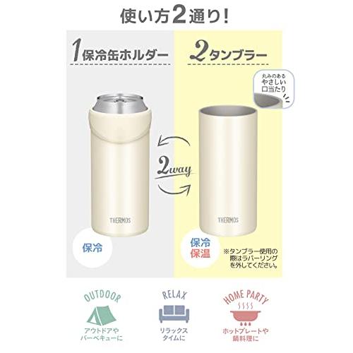 サーモス 保冷缶ホルダー 500ml缶用 2wayタイプ ホワイト JDU-500 WH |  | 05