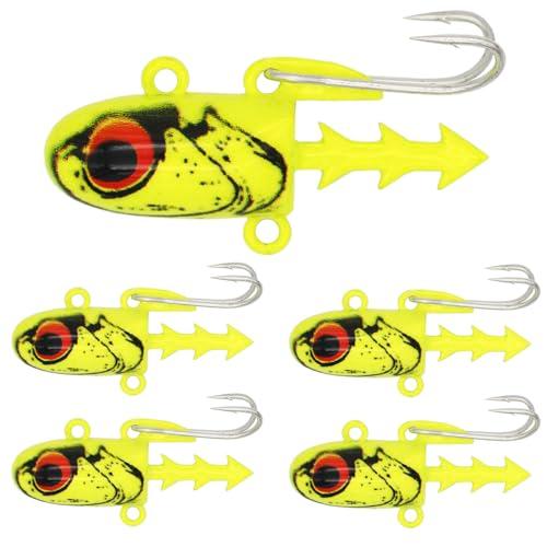 KOKOルアーシーバス ルアー ジグヘッド 10g 16g 5個セットローリングタイプジグヘッド シーバス 青物 ソルト対応 | 