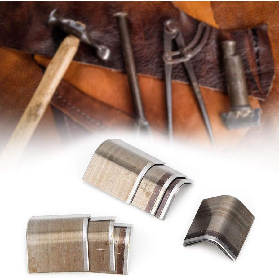 エンドポンチ ポンチ カッター レザークラフト 手仕事用 端落とし 角落とし エンドポンチ 10サイズセット（上等） |  | 03