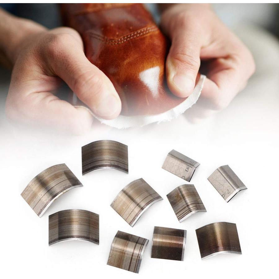 エンドポンチ ポンチ カッター レザークラフト 手仕事用 端落とし 角落とし エンドポンチ 10サイズセット（上等） |  | 04
