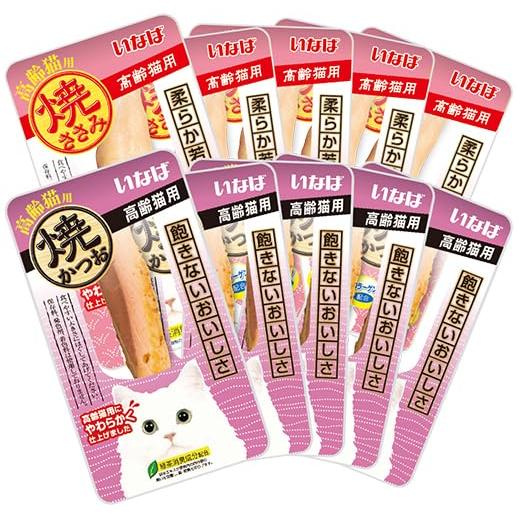 いなば 焼かつお・ささみ 高齢猫用 バラエティ 10本 猫用おやつ |  | 01