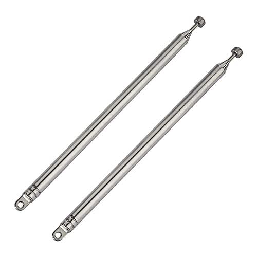 BINGFU 7セグメント伸縮式74cm AM FMアンテナ ポータブルラジオアンテナ交換用（2パック） 屋内ポータブルラジオに対応 ホームステ |  | 05